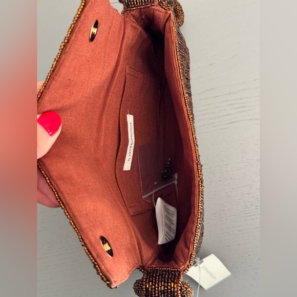 Anthropologie Beaded Shoulder Bag with Beaded Chain Strap - Picture 6 of 13